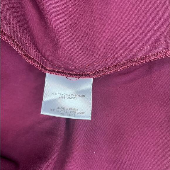 NWT ModCloth‎ Belted Dress XXS 1960s maroon Fit n' Flare - Picture 4 of 9